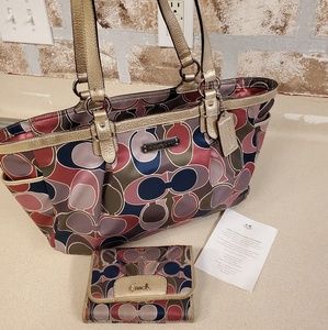 COACH  purse wallet set